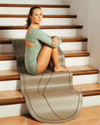 Premium non-slip yoga mat by MOCA made with PU and natural rubber for maximum grip