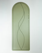 Non-slip premium yoga mat designed for hot yoga and intense practices